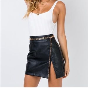 Princess Polly leather skirt